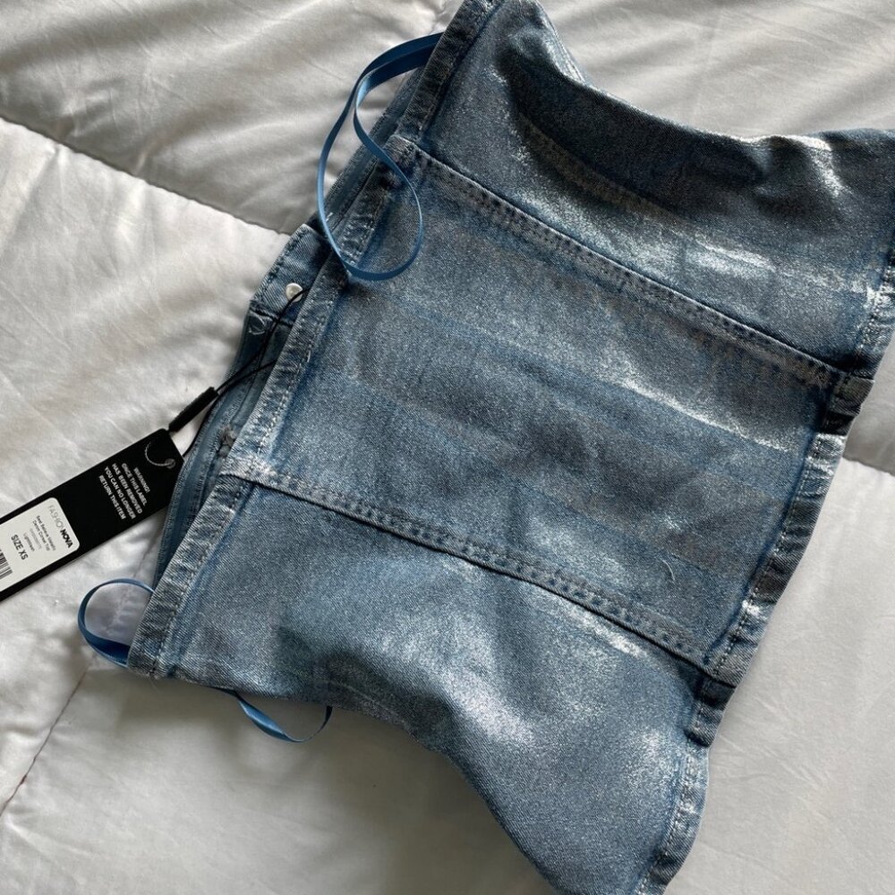FASHION NOVA Strapless denim tube top - Picture 4 of 4